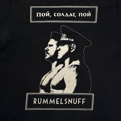 【USED】00's RUMMELSNUFF "POI SOLDAT POI" T-shirt