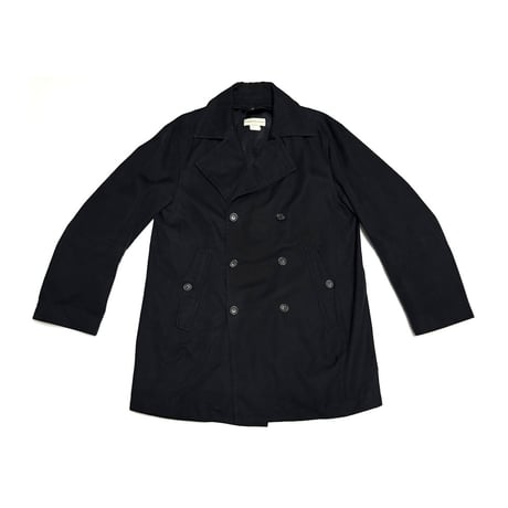 【USED】90's-00's DRIES VAN NOTEN Black Double-Breasted Half Coat