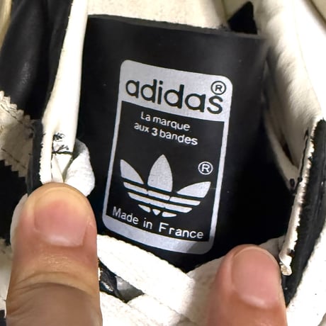 【USED】80's adidas SUPERSTAR Black × White Made in France