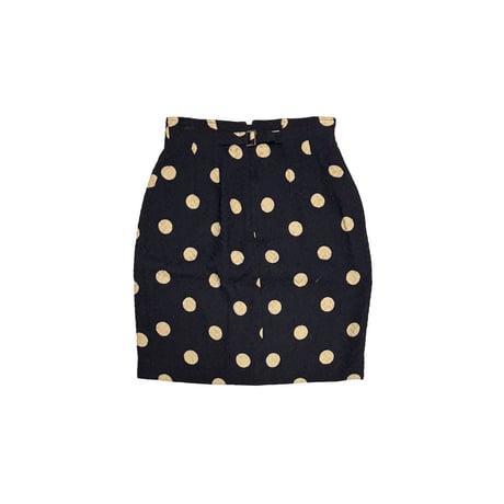 【USED】80's-90's KENZO PARIS Polka Dot Jacquard Skirt Made in France