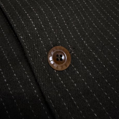 【USED】90's ARMANI JEANS Brown Pinstripe Wool Tailored Jacket Made in Italy