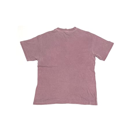 【USED】90's Hanes Embroidered Logo Garment Dyed T-shirt Dusty Pink