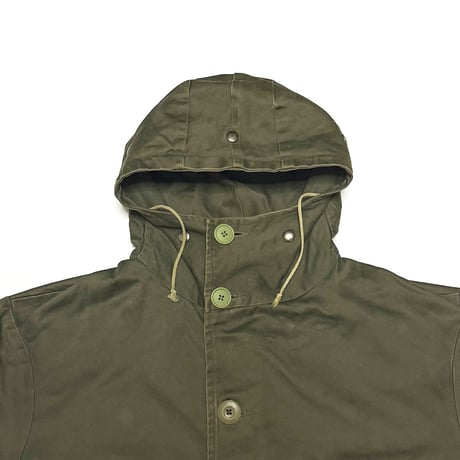 【USED】50's-60's Belgian Army M-47 Type Hooded Field Parka Olive