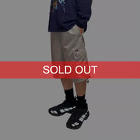 【USED】00's NIKE CLIMA-FIT Single Cargo Pocket Tech Shorts Liquid Silver