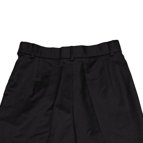 【USED】90's GIVENCHY PARIS Made in France Wool & Cashmere 2-Tuck Tapered Trousers