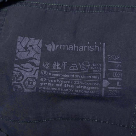 【USED】00's Maharishi "Year of the Dragon" Auspicious Motif Embroidered Garment Dyed Snopants