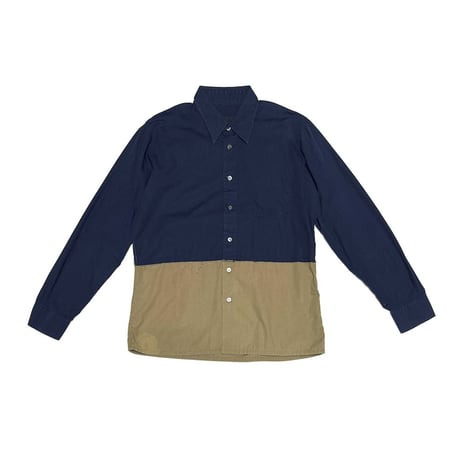 【USED】90's-00's DIRK SCHONBERGER Reconstructed Docking Cotton Shirt