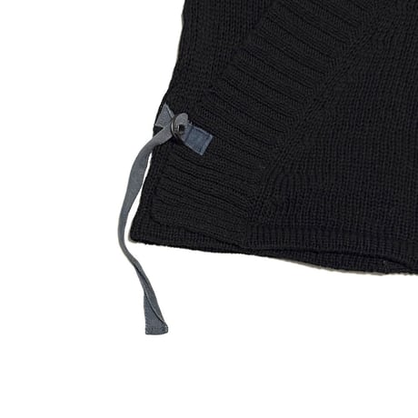 【USED】00's A.F. Vandevorst Cross-Wrap Knit Cardigan Black