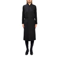 【USED】00's Y’s Yohji Yamamoto 2007ss Bomber × Skirt Docking Zip Coat Black