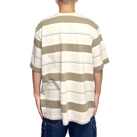 【USED】00's Puritan Multi Stripe Pocket T-shirt