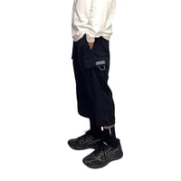 【USED】REVOLVER 2002SS Cropped Nylon Cargo Pants Black