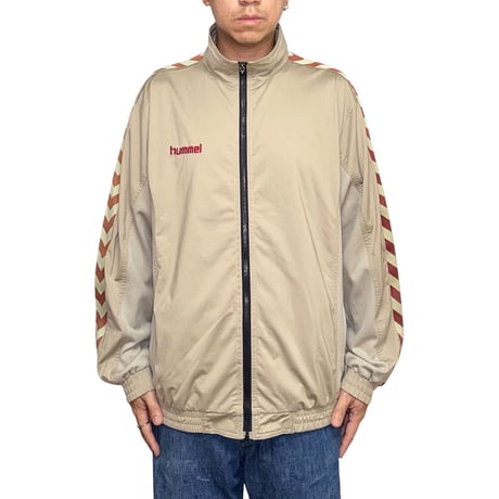 【USED】00's hummel Denmark Football Track Jacket Beige