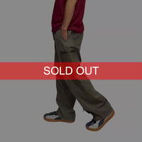 【USED】00's STUSSY Mixed Fabric Ripstop Flight Cargo Pants Olive