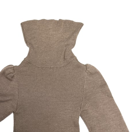【USED】00's MOSCHINO CHEAP AND CHIC Virgin Wool Turtleneck Knit Dress