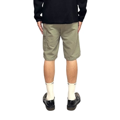 【USED】90's-00's GAP Single Cargo Pocket Cotton Shorts Olive Khaki