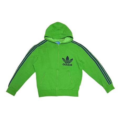 【USED】70's adidas VENTEX Trefoil Hooded Track Jacket Green Made in France