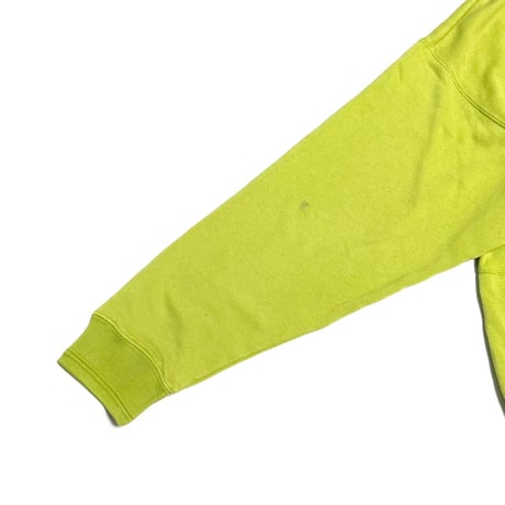 【USED】90's NIKE "BEAVERTON OREGON" Attached Hood Sweat Hoodie Lime Green