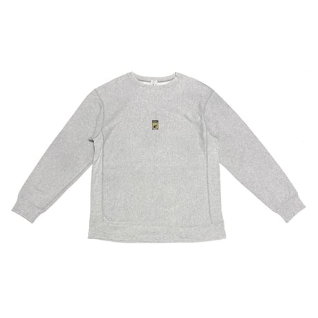 【USED】90's A BATHING APE “BAPESTA” Center Logo Reverse Weave Sweatshirt Grey