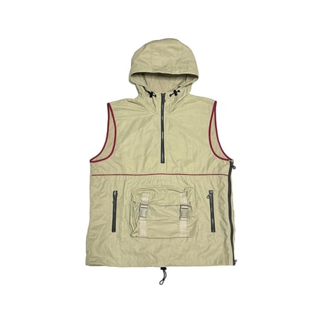【USED】90's-00's A Sport Technical Hooded Anorak Vest Beige