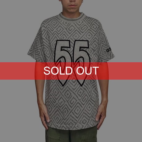 【USED】90's adidas × Dikembe Mutombo “55” All-Over Print T-shirt
