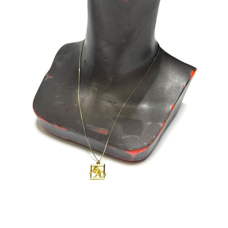 【BOOMBABA BOUTIQUE】(No.36) Framed Monkey Pendant Necklace 925 sterling; gold-filled