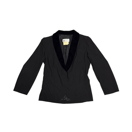 【USED】60's Courrèges Paris Velvet Collar Smoking Jacket Made in France