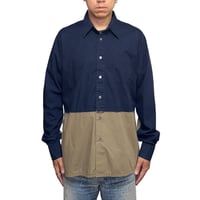 【USED】90's-00's DIRK SCHONBERGER Reconstructed Docking Cotton Shirt