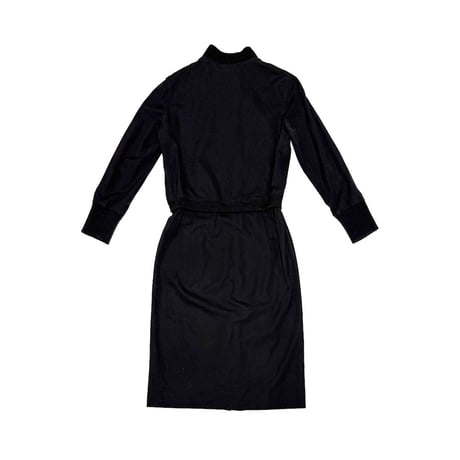 【USED】00's Y’s Yohji Yamamoto 2007ss Bomber × Skirt Docking Zip Coat Black