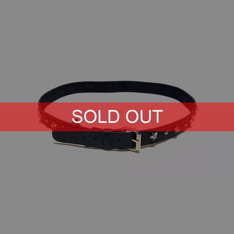 【USED】00's PAUL & JOE SISTER Star Studded Genuine Leather Belt