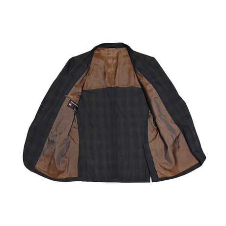 【USED】60's-70's Penney’s TOWNCRAFT Dark Plaid Tailored Jacket