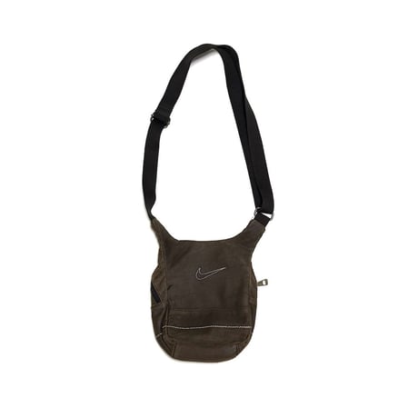 【USED】00's NIKE Faded Cotton Twill Technical Mini Shoulder Bag