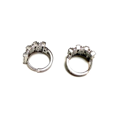 【BOOMBABA BOUTIQUE】(No.33) Sterling w/ Zirconia Earrings 925 sterling silver; zirconia