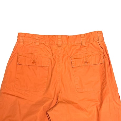 【USED】00's GAP KHAKIS Gimmick Zip Cotton Pants Orange