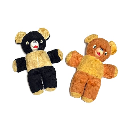 【USED】50's-60's Vintage Rubber Face Bears / Set of 2