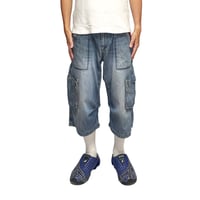 【USED】00's DIESEL Y2K Denim Cargo Shorts Made in Italy