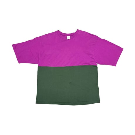 【USED】90's OLD GAP Two-Tone Docking T-shirt Made in USA