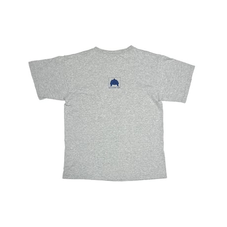 【USED】90's KONISHIKI "Power" Logo Print T-Shirt 1999 Gray