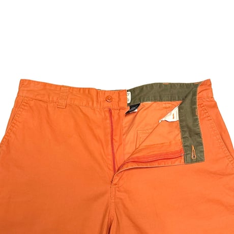【USED】00's GAP KHAKIS Gimmick Zip Cotton Pants Orange
