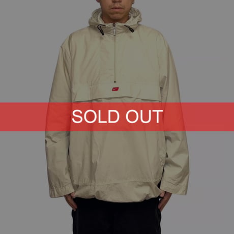 【USED】00's EURO NIKE Anorak Jacket Contrast Panel Ivoly × Black
