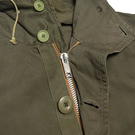 【USED】50's-60's Belgian Army M-47 Type Hooded Field Parka Olive