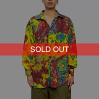 【USED】90's KANSAI profumo Abstract Art Print Rayon Shirt