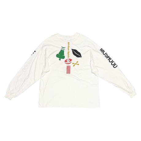【USED】90's MOSHOOD “Afrikan Spirit” Graphic Long Sleeve T-shirt