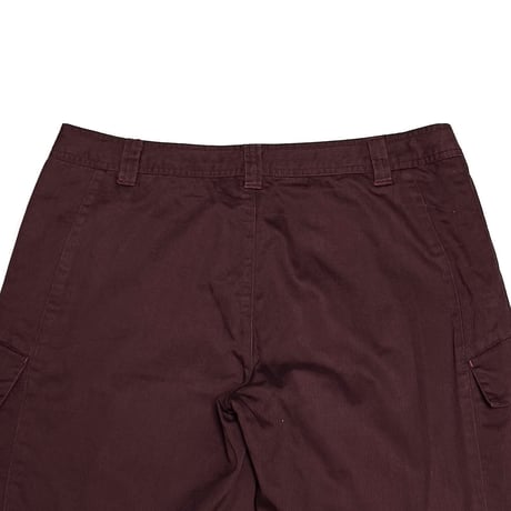 【USED】00's NIKE Herringbone Cotton Cargo Pants Bordeaux Brown