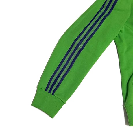 【USED】70's adidas VENTEX Trefoil Hooded Track Jacket Green Made in France