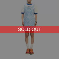 【USED】70's MARGUERITE PATTERN SLIP MINI DRESS