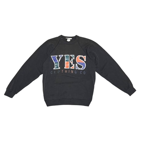 【USED】80's YES CLOTHING CO. Multicolor Logo Sweatshirt
