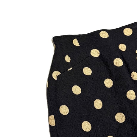 【USED】80's-90's KENZO PARIS Polka Dot Jacquard Skirt Made in France