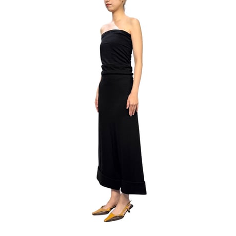 【USED】JUNYA WATANABE COMME des GARÇONS AD2008 2-Way Strapless Wool Jumpsuit Black
