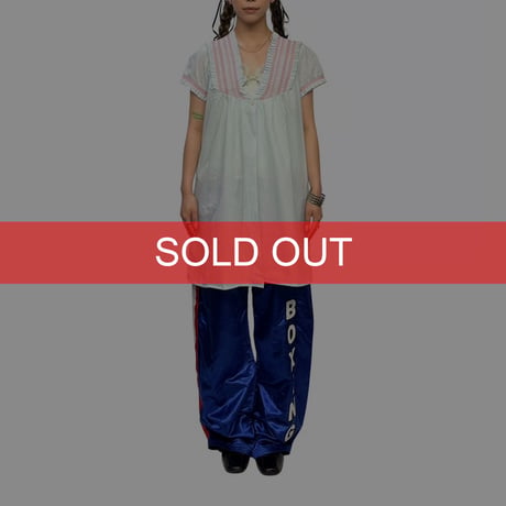 【USED】Vintage Embroidered Baby Blue Tunic