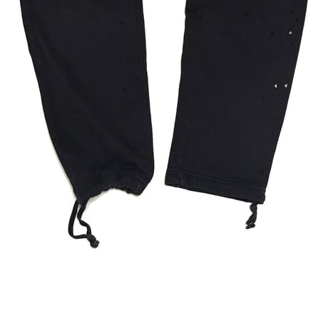 【USED】1017 ALYX 9SM 21AW–22SS Studded Destroyed Sweat Track Pants Black